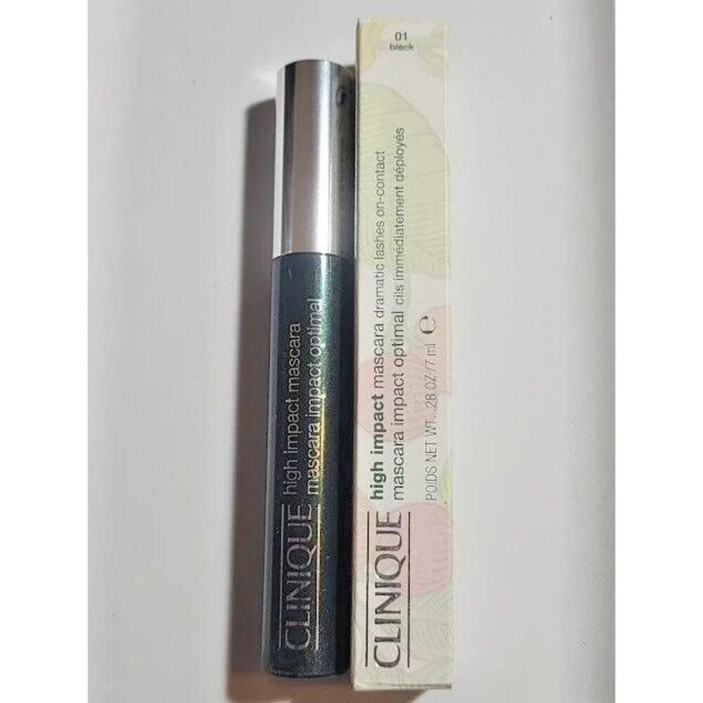 CLINIQUE High Impact Mascara Dramatic Lash 7ml Washable Shade Color 01 Black NIB
